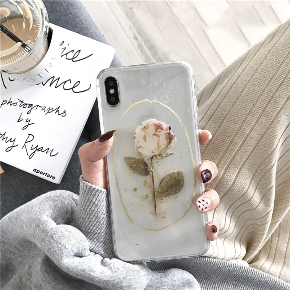 NEW iPhone Max/XR/X/XS/Plus Transparent Rose case - Picture 3 of 5